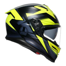 AGV K7 GLIMPSE FULL FACE HELMET - BLACK/FLUORO YELLOW
