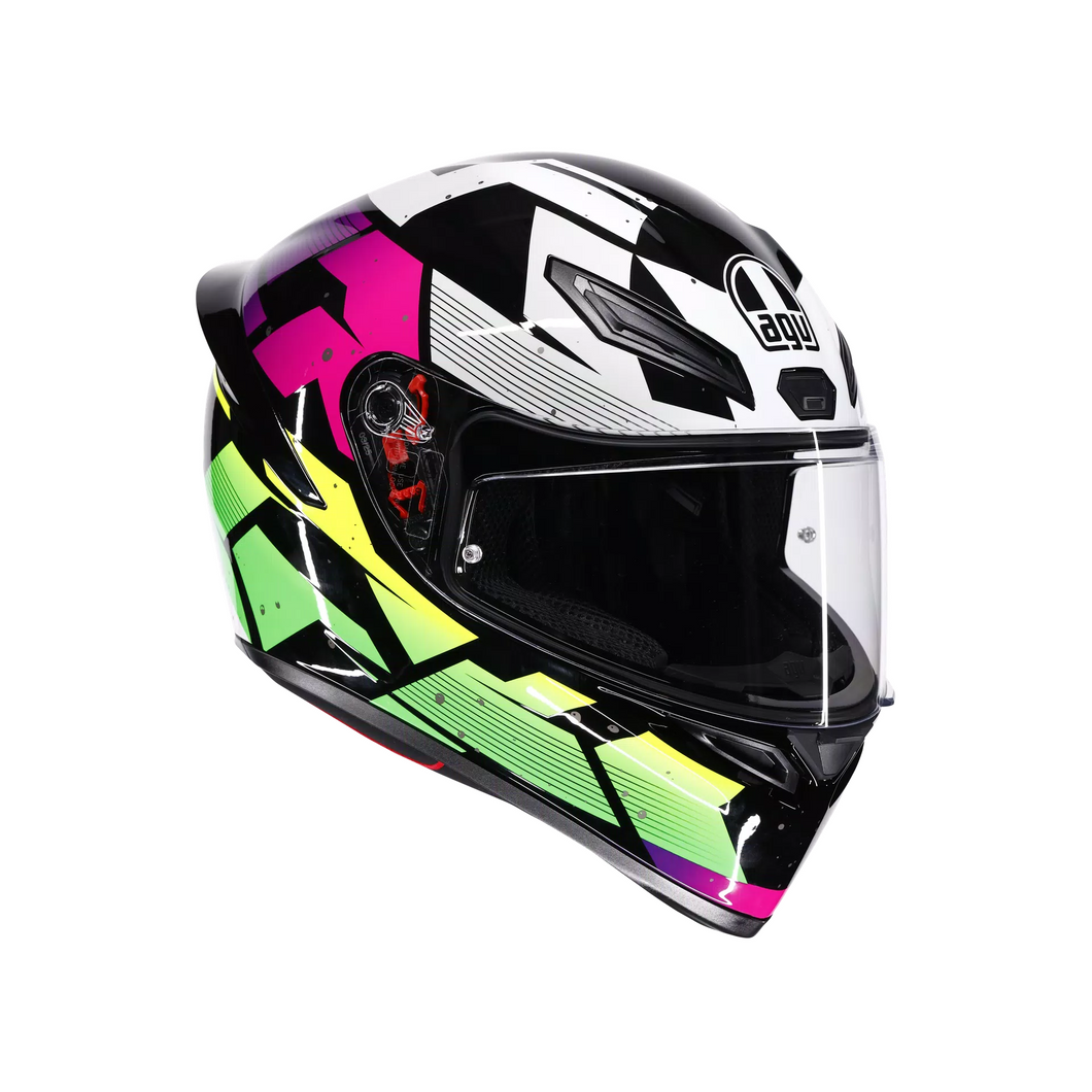 AGV K1 S PUNKPULSE HELMET - BLACK/PURPLE/LIME