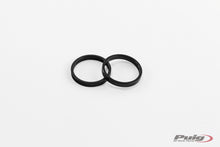 PUIG SHORT BAR END WEIGHTS WITH RIM TO SUIT HONDA VFR800F (2014 - 2018) - BLACK
