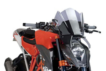 PUIG NAKED NEW GENERATION SPORT SCREEN TO SUIT KTM 1290 SUPER DUKE R 2014-2016 (SMOKE)