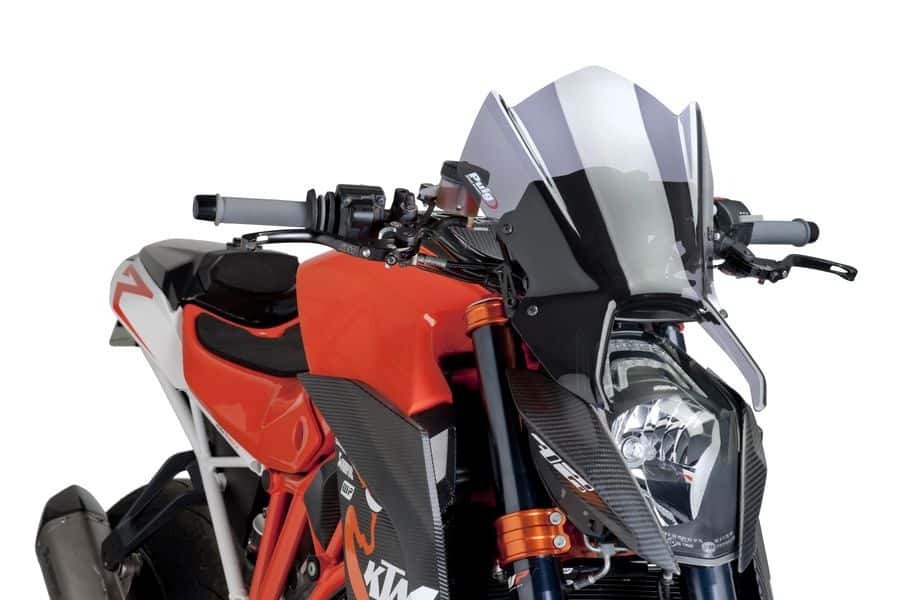 PUIG NAKED NEW GENERATION SPORT SCREEN TO SUIT KTM 1290 SUPER DUKE R 2014-2016 (SMOKE)