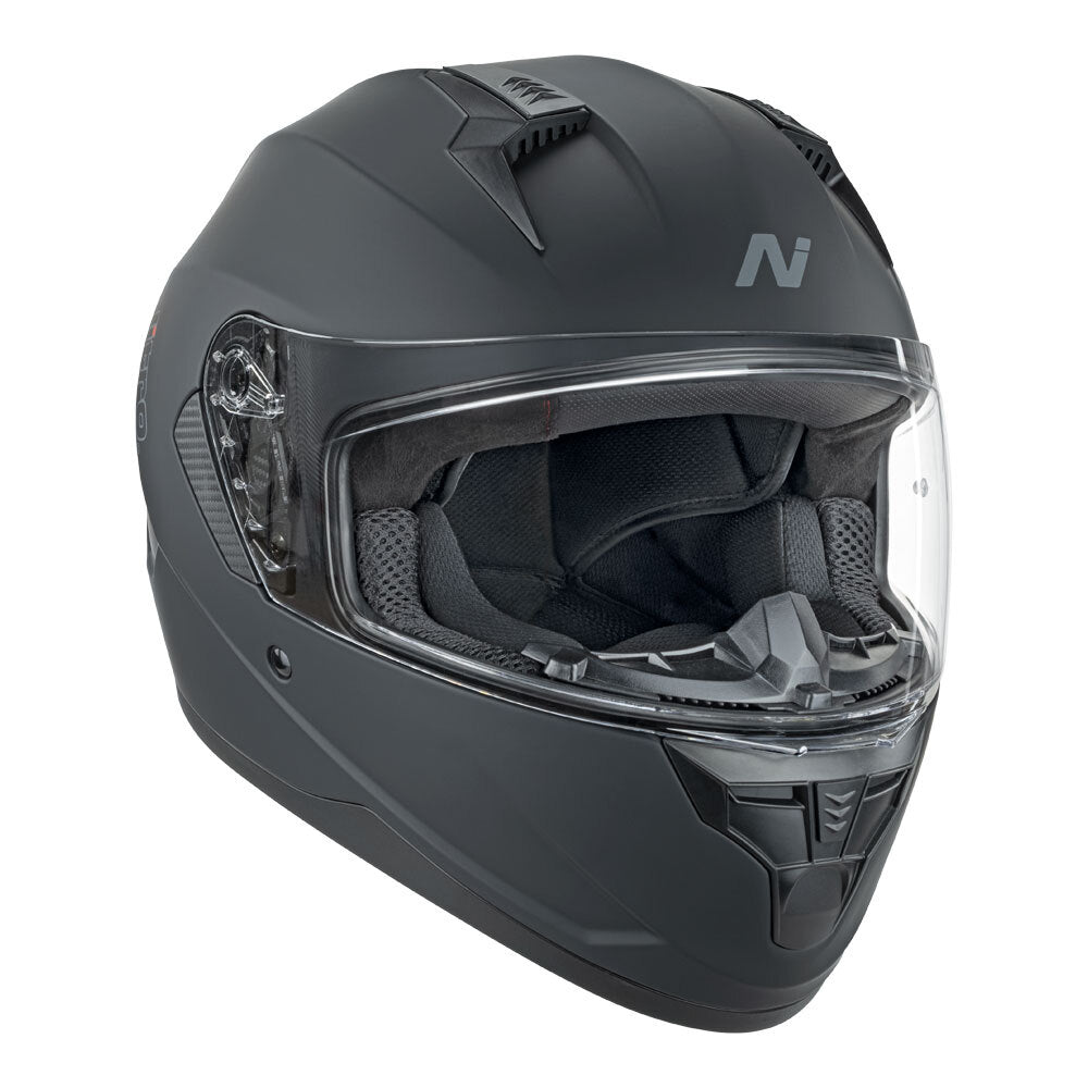 NITRO N670 FULL FACE SATIN HELMET - BLACK (SIZE: SMALL)
