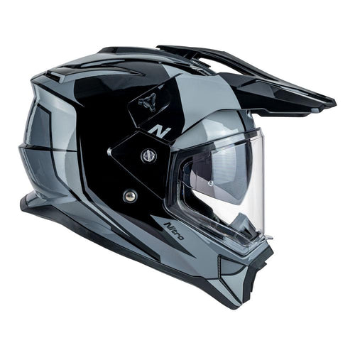 NITRO MX780 MOTOCROSS HELMET BLACK/GREY