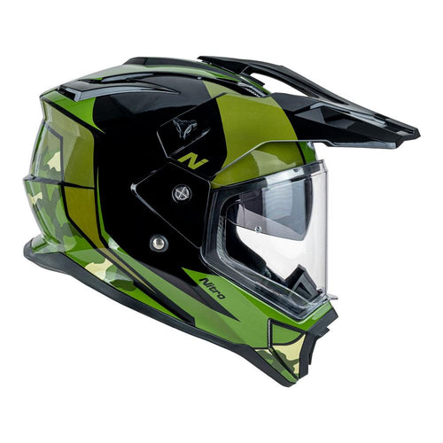 NITRO MX780 MOTOCROSS HELMET GREEN CAMO