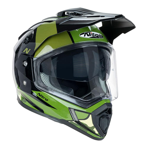 NITRO MX780 MOTOCROSS HELMET GREEN CAMO