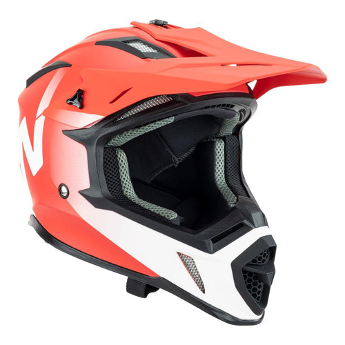 NITRO MX760 MOTOCROSS HELMET SATIN RED/WHITE