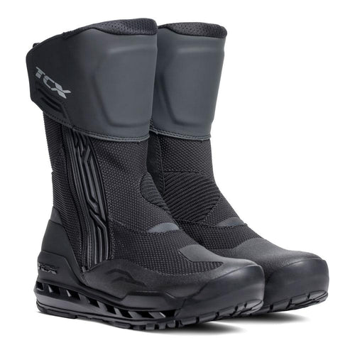 TCX CLIMA 2 SURROUND GORE-TEX® MOTORCYCLE BOOTS BLACK/DARK GREY