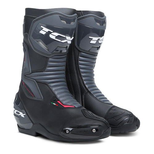 TCX WOMENS SP-MASTER MOTORCYCLE BOOTS BLACK/GREY/WHITE