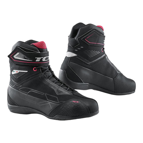 TCX WOMENS RUSH 2 WATERPROOF MOTORCYCLE BOOTS BLACK/PINK