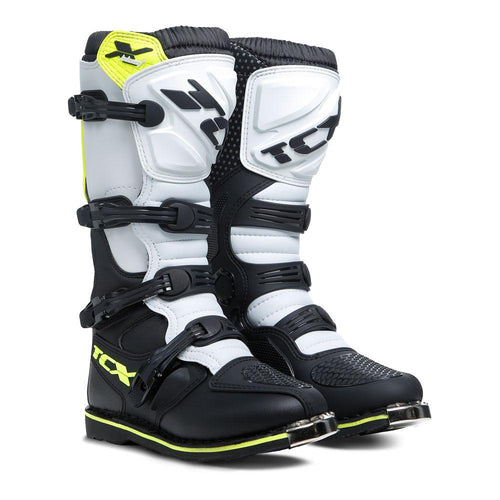 TCX X-BLAST MOTOCROSS BOOTS BLACK/WHITE/YELLOW