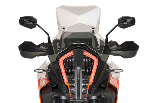 PUIG UPPER DEFLECTOR KIT TO SUIT VARIOUS KTM ADVENTURE MODELS (CLEAR)