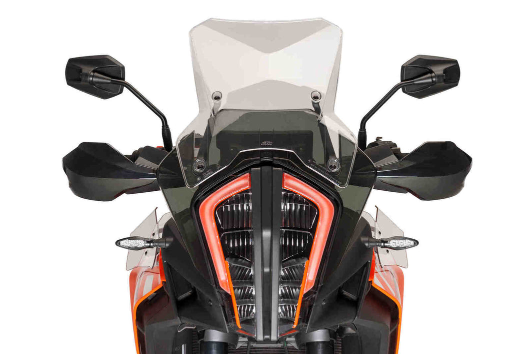 PUIG UPPER DEFLECTOR KIT TO SUIT VARIOUS KTM ADVENTURE MODELS (CLEAR)