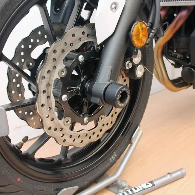 OGGY KNOBBS YAMAHA MT-07 2014-2024 FRONT AXLE SLIDERS