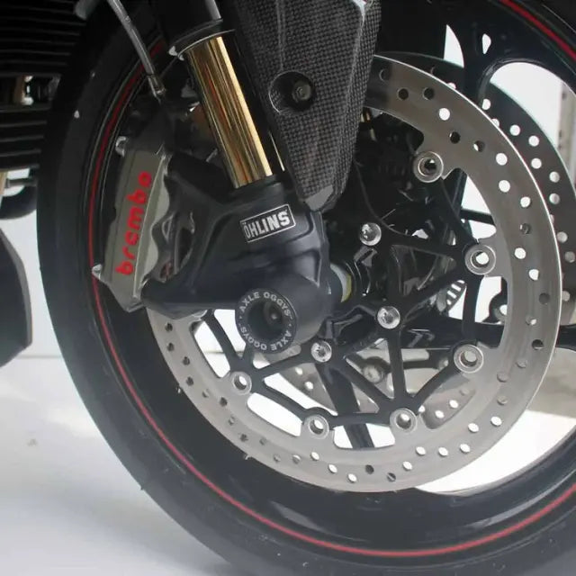OGGY KNOBBS TRIUMPH SPEED TRIPLE 1050 2016-2020 FRONT AXLE SLIDERS