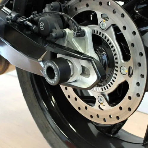 OGGY KNOBBS BMW F 800 R 2009-214/HUSKY NUDA 900 2012-2014 REAR AXLE SLIDER