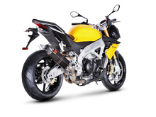 AKRAPOVIC SLIP-ON LINE CARBON MUFFLER SYSTEM W/CARBON END CAP FOR APRILIA RSV4 09-14/TUONO V4 11-16