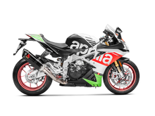 AKRAPOVIC SLIP-ON LINE CARBON MUFFLER SYSTEM W/CARBON END CAP FOR APRILIA RSV4/TUONO V4 17-20