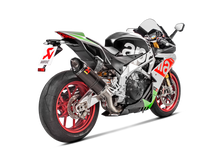 AKRAPOVIC SLIP-ON LINE CARBON MUFFLER SYSTEM W/CARBON END CAP FOR APRILIA RSV4/TUONO V4 17-20