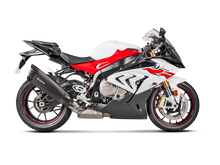 AKRAPOVIC SLIP-ON LINE BLACK TITANIUM MUFFLER SYSTEM W/CARBON END CAP FOR BMW S 1000 RR/M 1000 RR 17-18