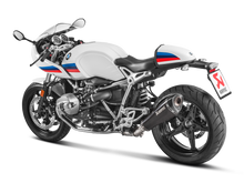 AKRAPOVIC SLIP-ON LINE BLACK TITANIUM MUFFLER SYSTEM W/CARBON END CAP FOR BMW R NINET 14-23/R NINET RACER 17-23