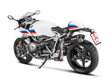 AKRAPOVIC SLIP-ON LINE BLACK TITANIUM MUFFLER SYSTEM W/CARBON END CAP FOR BMW R NINET 14-23/R NINET RACER 17-23