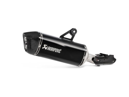 AKRAPOVIC SLIP-ON LINE BLACK TITANIUM MUFFLER SYSTEM W/CARBON END CAP FOR BMW R 1250 GS/R 1250 GS ADVENTURE 19-23