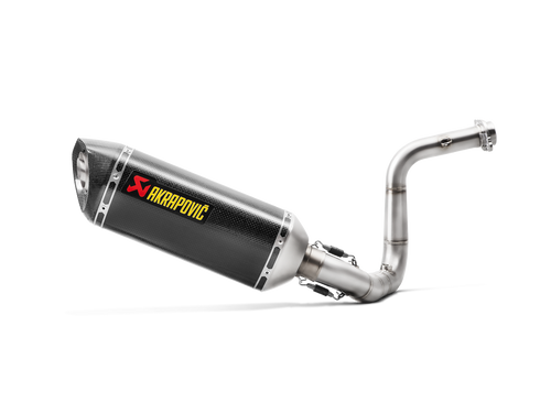 AKRAPOVIC RACING LINE CARBON EXHAUST SYSTEM W/CARBON END CAP FOR BMW G 310 GS/G 310 R 17-UP