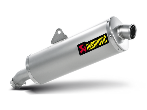 AKRAPOVIC SLIP-ON LINE TITANIUM MUFFLER SYSTEM W/TITANIUM END CAP FOR BMW F 800 GT 09-16