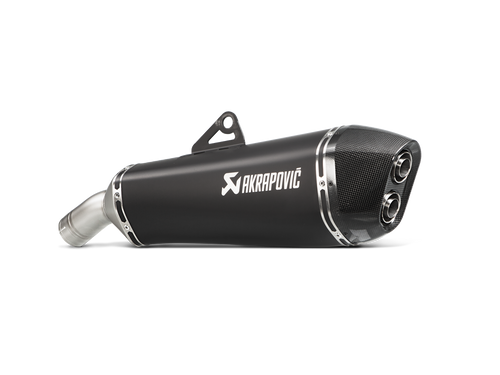 AKRAPOVIC SLIP-ON LINE BLACK TITANIUM MUFFLER SYSTEM W/CARBON END CAP FOR BMW F 800 GT 13-19/F 800 R 09-19