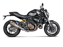 AKRAPOVIC SLIP-ON LINE TITANIUM MUFFLER SYSTEM W/CARBON END CAP FOR DUCATI MONSTER 821/MONSTER 1200/S 14-16