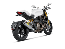 AKRAPOVIC SLIP-ON LINE TITANIUM MUFFLER SYSTEM W/CARBON END CAP FOR DUCATI MONSTER 821/MONSTER 1200/S 14-16