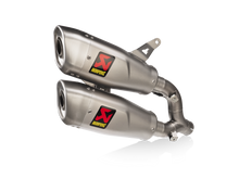 AKRAPOVIC SLIP-ON LINE TITANIUM MUFFLER SYSTEM W/TITANIUM END CAP FOR DUCATI MONSTER 21-UP