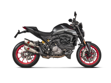 AKRAPOVIC SLIP-ON LINE TITANIUM MUFFLER SYSTEM W/TITANIUM END CAP FOR DUCATI MONSTER 21-UP