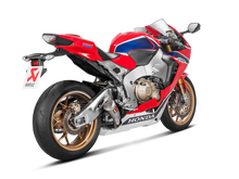 AKRAPOVIC SLIP-ON LINE TITANIUM MUFFLER SYSTEM W/TITANIUM END CAP FOR HONDA CBR1000RR 17-19