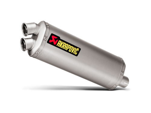 AKRAPOVIC SLIP-ON LINE TITANIUM MUFFLER SYSTEM W/TITANIUM END CAP FOR HONDA CRF1000L AFRICA TWIN 18-19