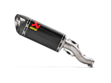 AKRAPOVIC SLIP-ON LINE CARBON MUFFLER SYSTEM W/CARBON END CAP FOR HONDA CBR250RR 17-UP