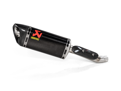 AKRAPOVIC SLIP-ON LINE CARBON MUFFLER SYSTEM W/CARBON END CAP FOR HONDA CB300R 18-20