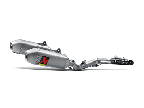 AKRAPOVIC RACING LINE TITANIUM EXHAUST SYSTEM W/TITANIUM END CAP FOR HONDA CRF450R/CRF450RX 15-16