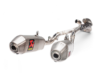 AKRAPOVIC RACING LINE TITANIUM EXHAUST SYSTEM W/TITANIUM END CAP FOR HONDA CRF450R/CRF450RX 17-20