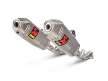 AKRAPOVIC SLIP-ON LINE TITANIUM MUFFLER SYSTEM W/TITANIUM END CAP FOR HONDA CRF450R/CRF450RX 17-18