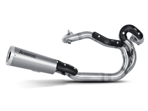 AKRAPOVIC OPEN LINE TITANIUM EXHAUST SYSTEM W/TITANIUM END CAP & CARBON HEAT SHIELD FOR HARLEY-DAVIDSON V-ROD VRSCF/VRSCDX 09-16 MODELS