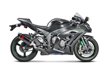 AKRAPOVIC SLIP-ON LINE TITANIUM MUFFLER SYSTEM W/CARBON END CAP FOR KAWASAKI NINJA ZX-10R 16-20