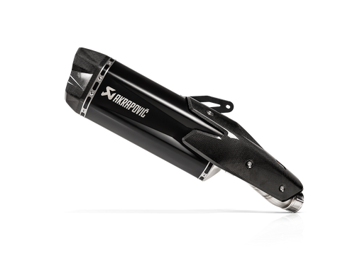 AKRAPOVIC SLIP-ON LINE BLACK TITANIUM MUFFLER SYSTEM W/CARBON END CAP FOR KAWASAKI Z H2 20-23