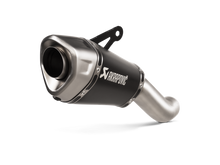 AKRAPOVIC SLIP-ON LINE BLACK TITANIUM MUFFLER SYSTEM W/TITANIUM END CAP FOR KAWASAKI Z H2 20-23