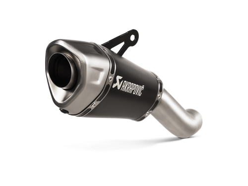 AKRAPOVIC SLIP-ON LINE BLACK TITANIUM MUFFLER SYSTEM W/TITANIUM END CAP FOR KAWASAKI Z H2 20-23