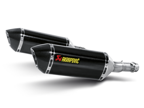 AKRAPOVIC SLIP-ON LINE CARBON MUFFLER SYSTEM W/CARBON END CAP FOR KAWASAKI Z1000SX/NINJA 1000 10-13