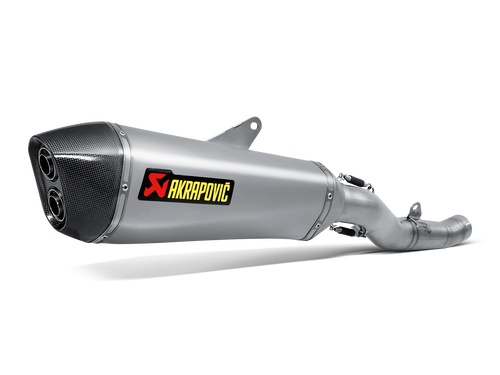 AKRAPOVIC SLIP-ON LINE TITANIUM MUFFLER SYSTEM W/CARBON END CAP FOR KAWASAKI 1400 GTR 08-17