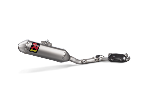 AKRAPOVIC RACING LINE TITANIUM EXHAUST SYSTEM W/TITANIUM END CAP FOR KAWASAKI KX 250 F 17-20