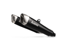 AKRAPOVIC SLIP-ON LINE BLACK TITANIUM MUFFLER SYSTEM W/TITANIUM END CAP FOR TRIUMPH SPEED TWIN 19-20