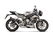 AKRAPOVIC SLIP-ON LINE CARBON MUFFLER SYSTEM W/CARBON END CAP FOR TRIUMPH STREET TRIPLE 765 S/R/RS 17-19